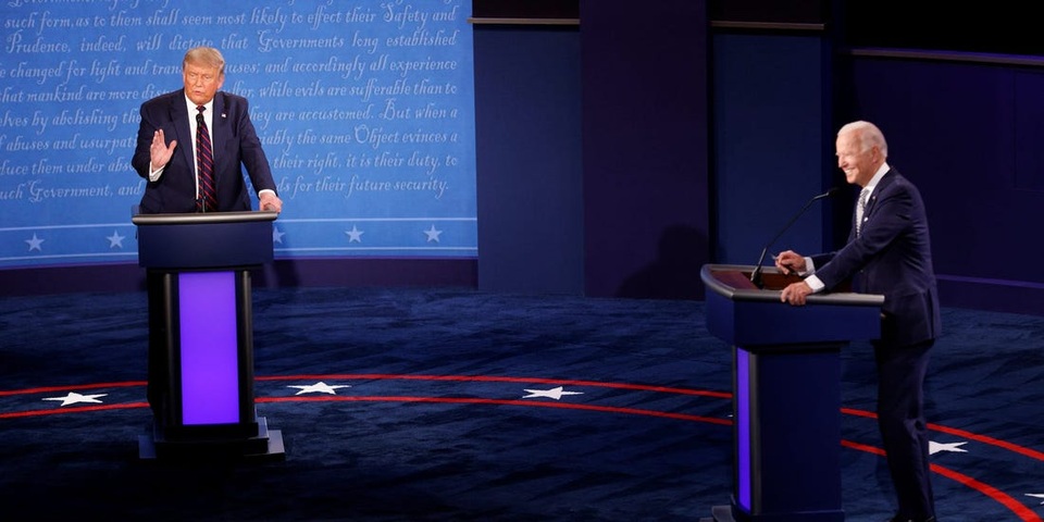 Ông Biden nói sẽ không tranh luận lần 2 nếu ông Trump còn mắc Covid-19 - 1 Ông Biden nói sẽ không tranh luận lần 2 nếu ông Trump còn mắc Covid-19 - 1
