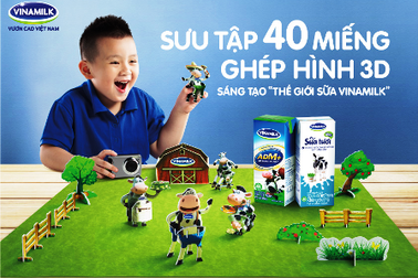 Vinamilk cùng trẻ phát triển trí tuệ với bộ sưu tập ghép hình 3D