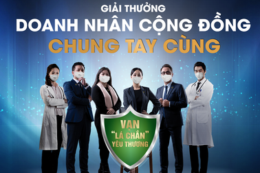 Giải thưởng Doanh nhân Cộng đồng chung tay cùng “Vạn lá chắn yêu thương”
