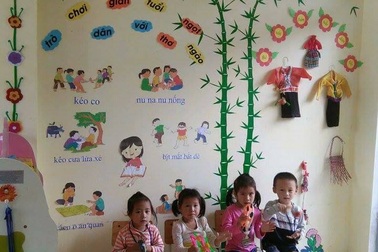 Hình ảnh ngày khai giảng đáng yêu tại trường mầm non mang tên Dân trí