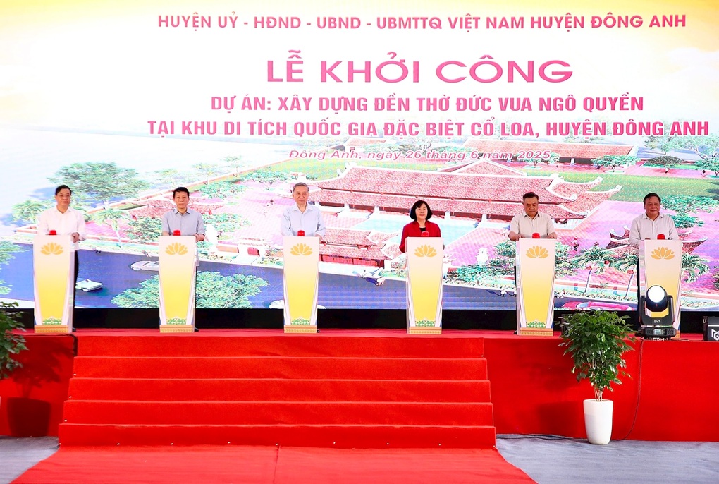 Tổng Bí thư Tô Lâm dự lễ khởi công xây dựng đền thờ Đức vua Ngô Quyền - 2 Tổng Bí thư Tô Lâm dự lễ khởi công xây dựng đền thờ Đức vua Ngô Quyền - 2