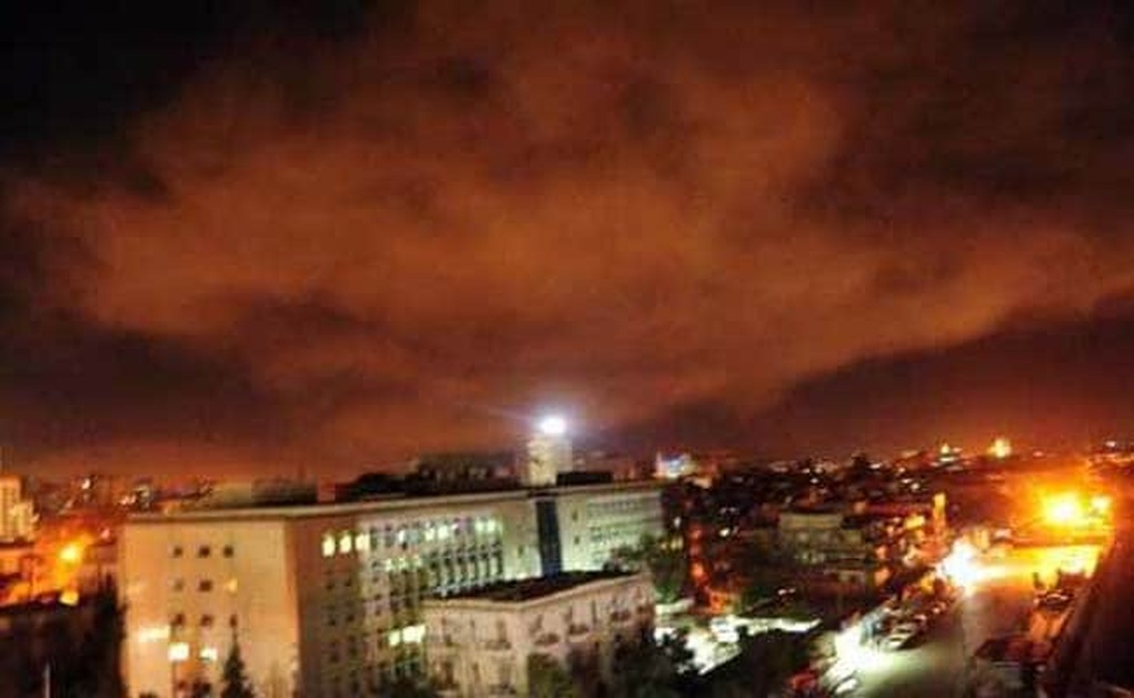 Israel không kích thủ đô Damascus của Syria - 1 Israel không kích thủ đô Damascus của Syria - 1