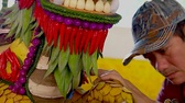 Mãn nhãn Tứ linh được kết từ hoa, trái cây ở lễ hội tại Tòa thánh Tây Ninh