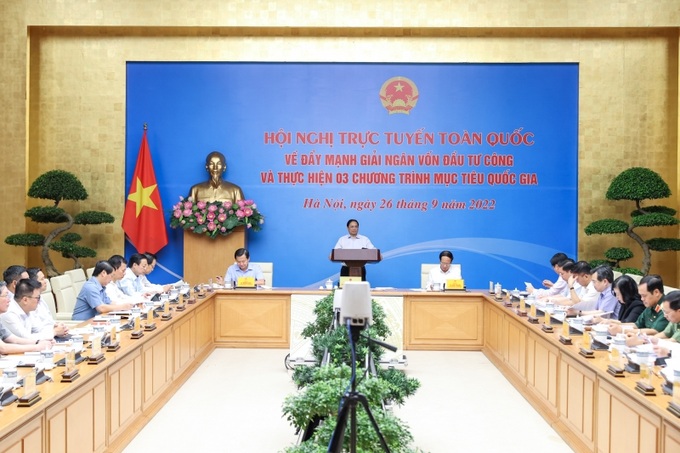 Các đại biểu tham dự tại điểm cầu Chính phủ