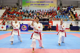 Khai mạc giải karate trẻ quốc gia năm 2024