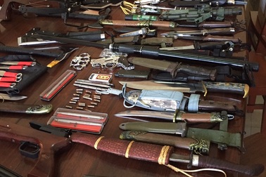 Phát hiện "kho" vũ khí trong nhà của một thanh niên