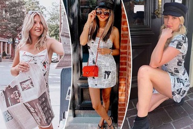 Họa tiết báo in gây sốt với giới thời trang