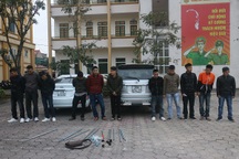 Triệu tập 15 tên côn đồ mang hung khí đi đòi nợ thuê