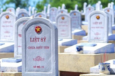 Hết tháng 5/2018: Hơn 51.900 bia mộ liệt sĩ vô danh cần khắc lại tên