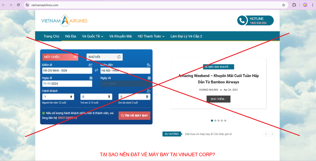 Coi chừng mua trúng vé máy bay dỏm - 1