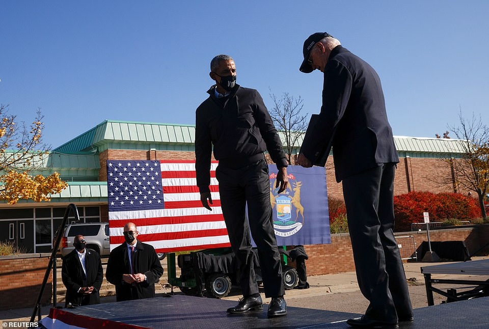 Ông Obama lần đầu xuất trận cùng Joe Biden tại bang chiến trường - 3 Ông Obama lần đầu xuất trận cùng Joe Biden tại bang chiến trường - 3