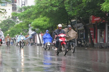 Không khí lạnh gây mưa diện rộng