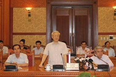 Tổng Bí thư làm việc với Thường trực Hội đồng Lý luận Trung ương