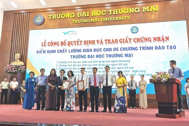 5 chương trình đào tạo của trường ĐH Thương Mại đạt kiểm định chất lượng