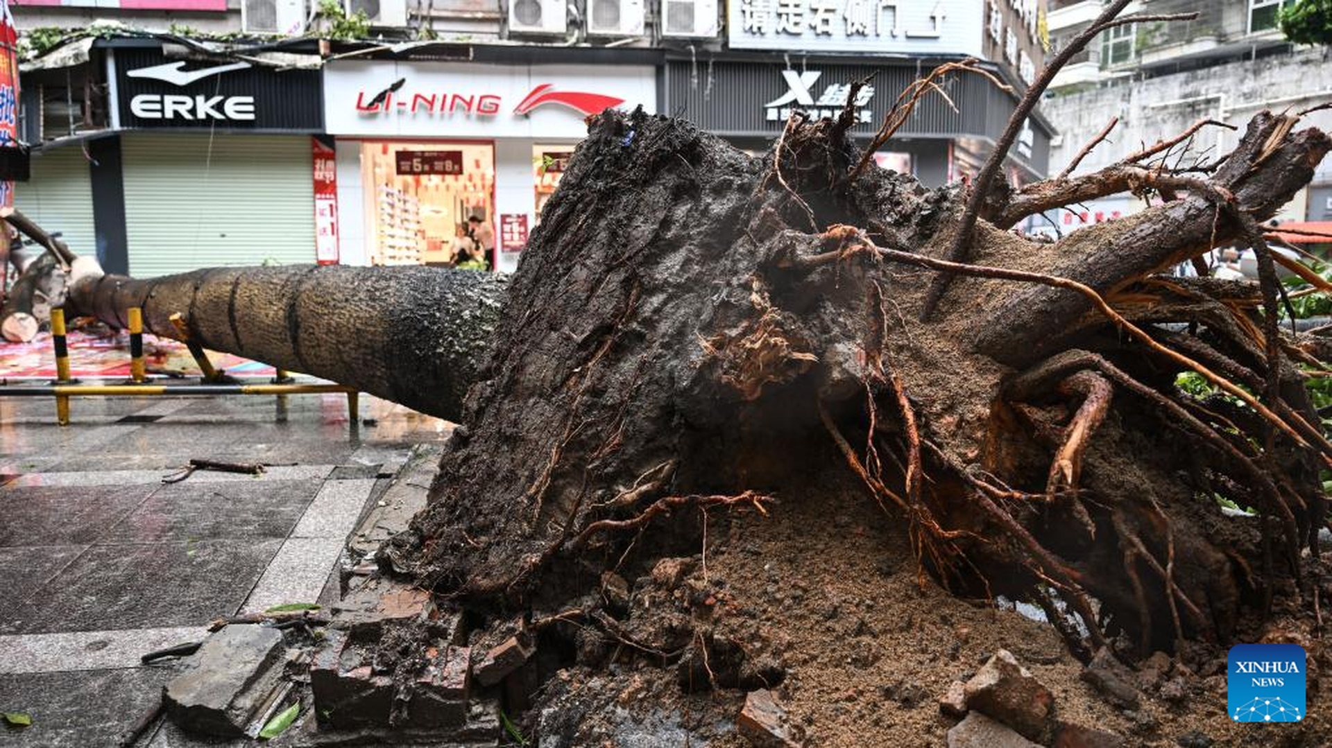 Phố biến thành sông ở Trung Quốc sau bão Matmo - 7