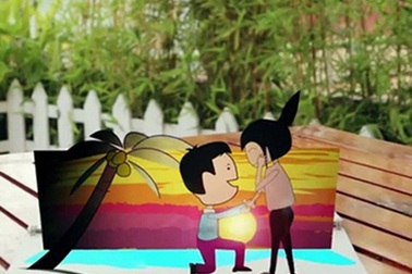 Clip chuyện tình yêu ngọt ngào của đôi trẻ Hà Nội - Sài Gòn