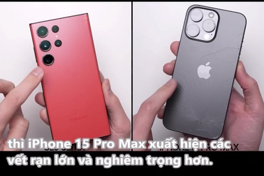 iPhone 15 Pro Max đọ độ bền với Galaxy S23 Ultra khi thả rơi tự do