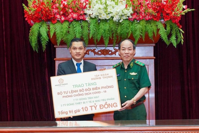 Tập đoàn Hưng Thịnh trao tặng 10 tỷ đồng cho Bộ Tư lệnh Bộ đội Biên phòng nhằm hỗ trợ hoạt động phòng, chống dịch Covid-19  - Ảnh 1.