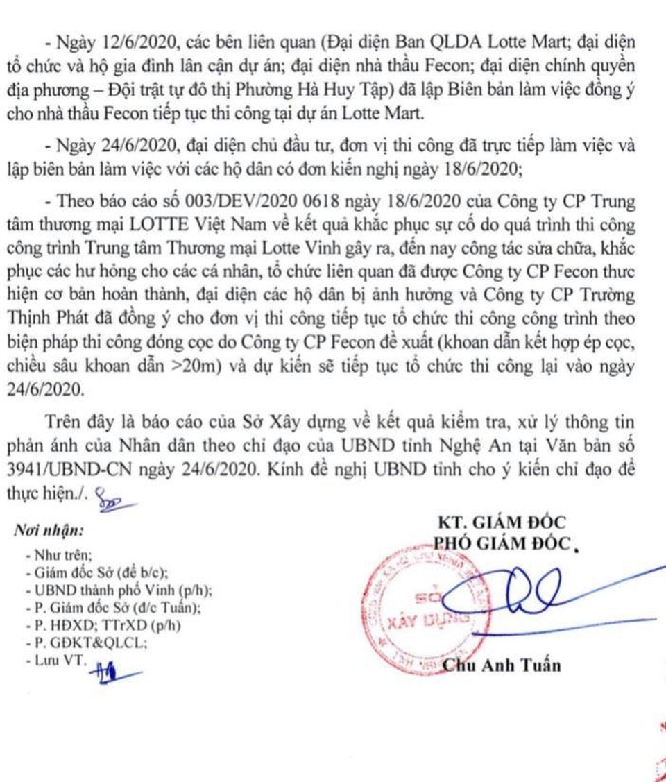 Dự án trung tâm thương mại thi công, nhà dân nứt toác tại TP Vinh - 6 Dự án trung tâm thương mại thi công, nhà dân nứt toác tại TP Vinh - 6