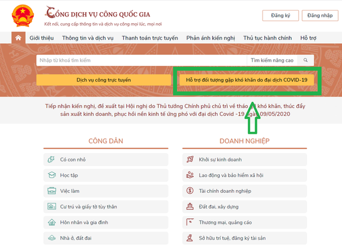 Hướng dẫn cách bấm nút - nhận tiền hỗ trợ cho những người nghỉ việc do Covid-19 - Ảnh 1.