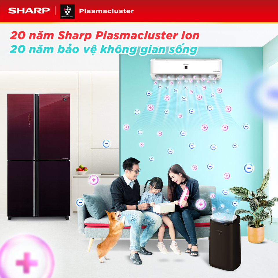 Tận hưởng không gian trong lành cùng bộ sản phẩm mang công nghệ Plasmacluster Ion - 2 Tận hưởng không gian trong lành cùng bộ sản phẩm mang công nghệ Plasmacluster Ion - 2