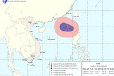 Áp thấp nhiệt đới mạnh cấp 7 trên biển Đông