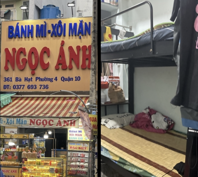 “Bánh mì, xôi mặn Ngọc Ánh tại địa chỉ số 361 Bà Hạt (phường 4, quận 10).- nơi tiêm filler không phép. (Ảnh: Sở Y tế TP.HCM).