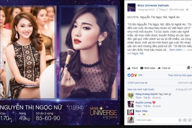 Hot girl Nghệ An bất ngờ lọt top Ảnh online Hoa hậu hoàn vũ VN