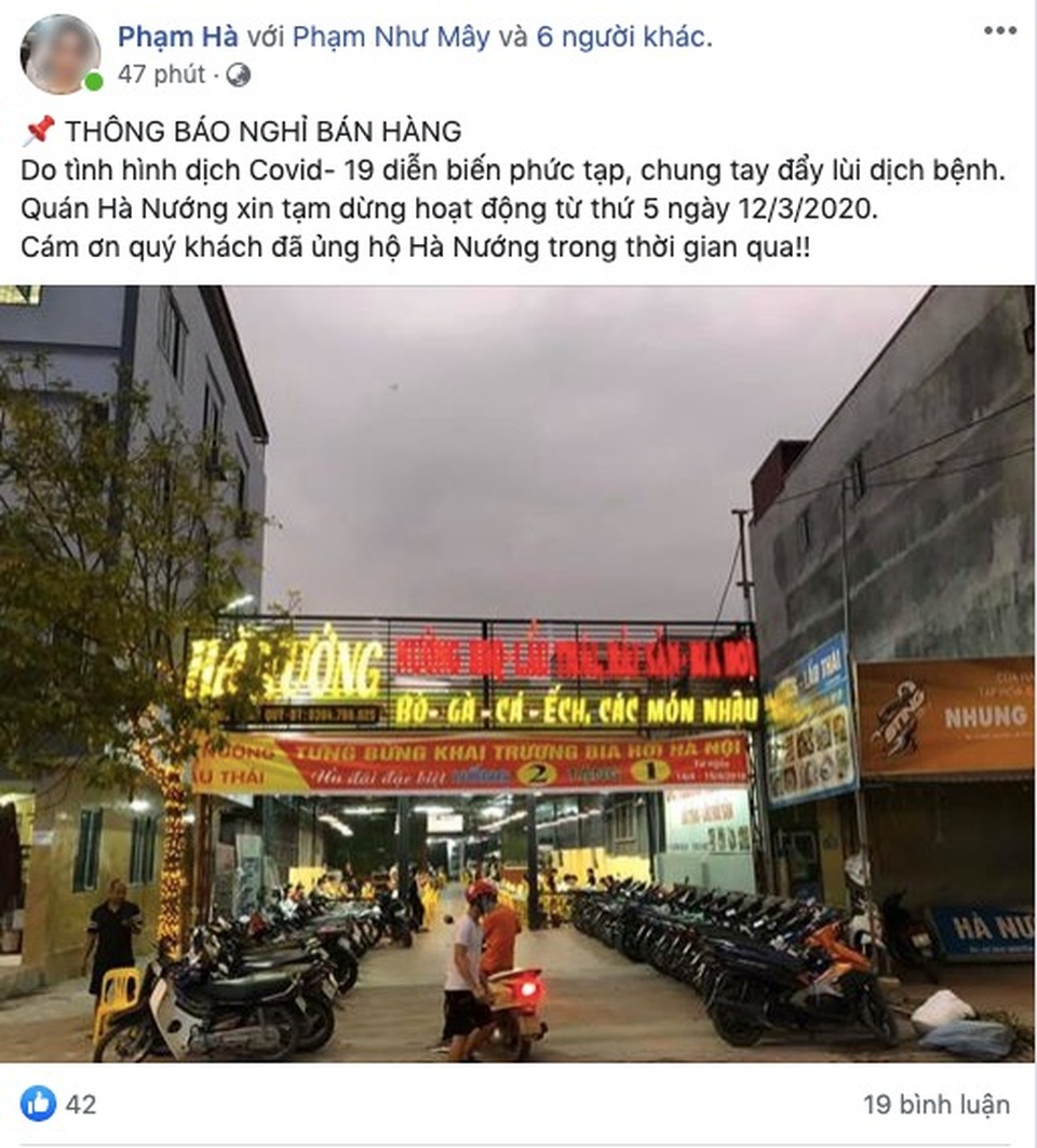 Đang làm ăn tốt, quán nhậu vẫn đóng cửa vì sợ lây lan dịch - 1