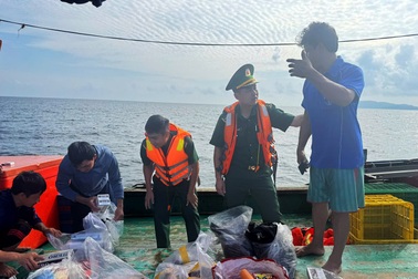 Cứu 8 ngư dân bị chìm tàu ngoài khơi TPHCM