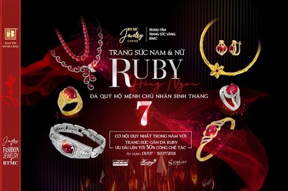 Bảo Tín Minh Châu ra mắt mẫu trang sức Ruby chào tháng 7 - 1 Bảo Tín Minh Châu ra mắt mẫu trang sức Ruby chào tháng 7 - 1