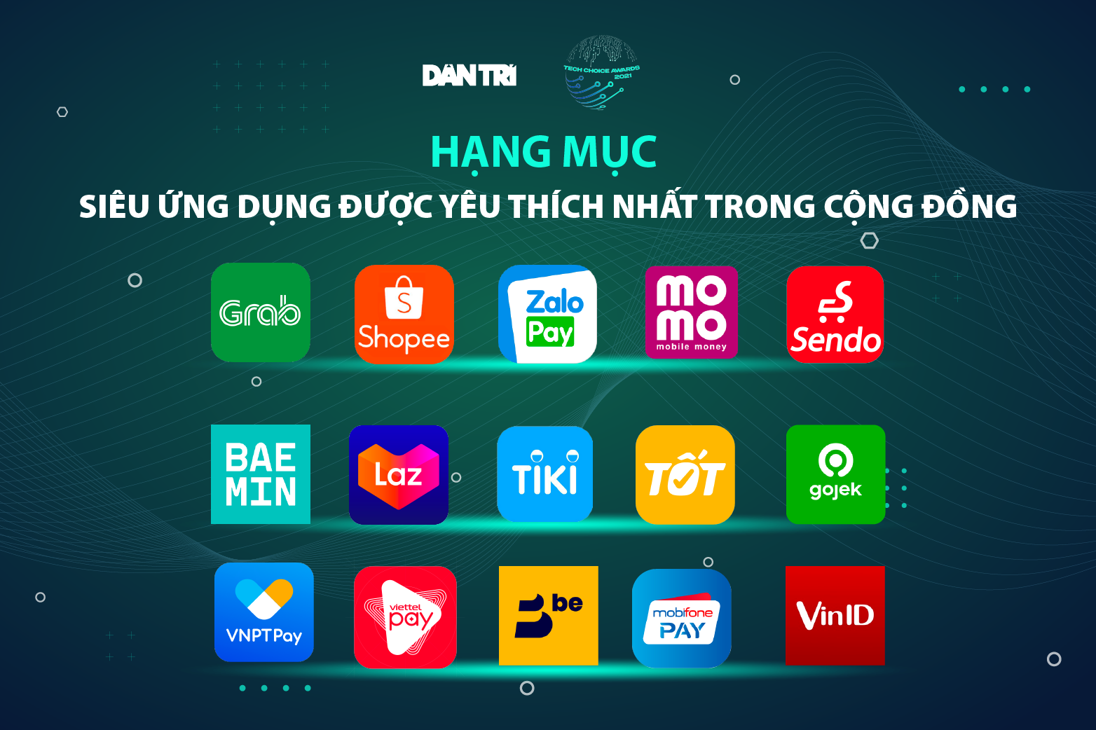 Lộ diện siêu ứng dụng được yêu thích nhất tại Tech Choice Awards 2021