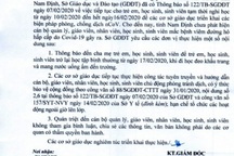 Nam Định: Hơn 400 nghìn học sinh đi học trở lại từ ngày 17/2