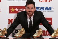 Giành giải Chiếc giày vàng châu Âu, Messi lập kỷ lục mới