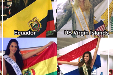 Các mỹ nhân Miss Grand International 2017 rộn ràng khoe ảnh chuẩn bị sang Việt Nam