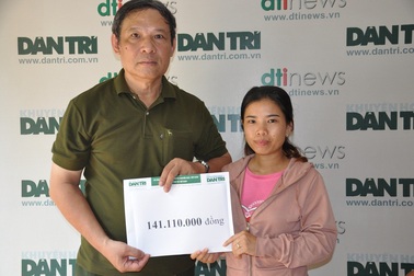 Góa phụ trẻ bị tai nạn thập tử nhất sinh được bạn đọc giúp hơn 141 triệu đồng