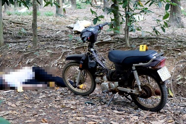 Người đàn ông gục chết bất thường giữa rừng cao su