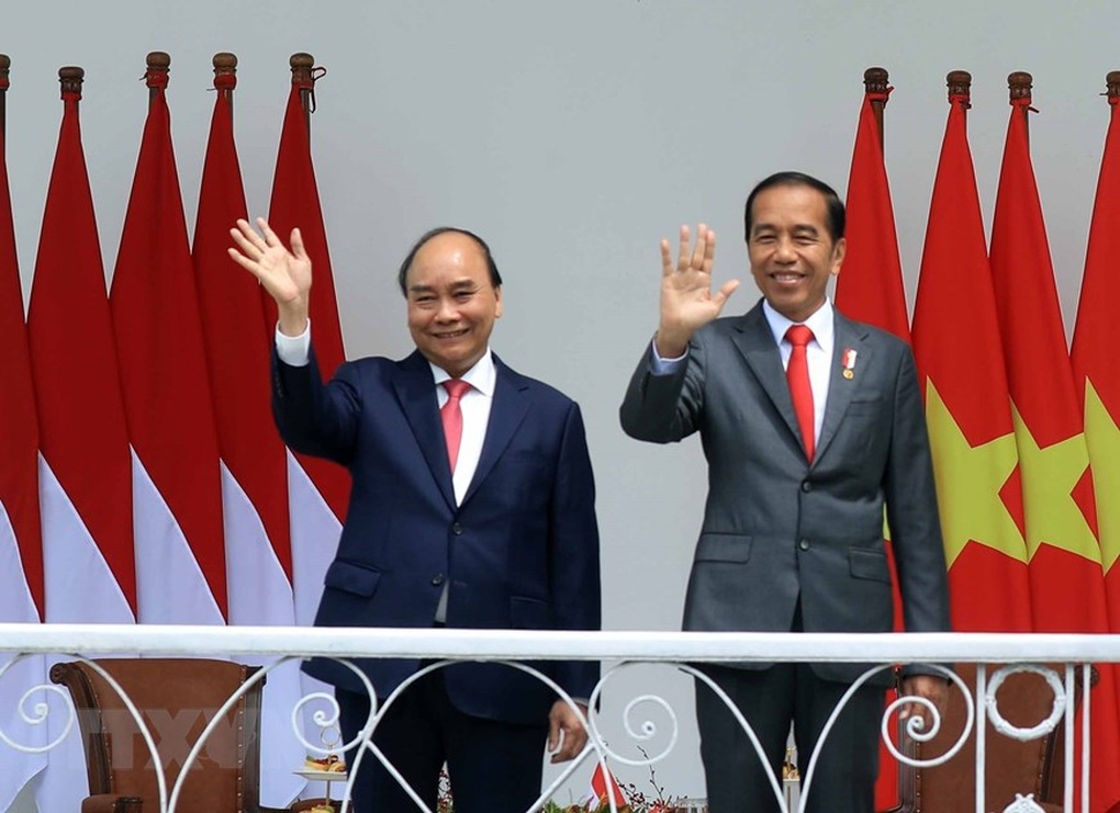 Lễ đón Chủ tịch nước Nguyễn Xuân Phúc thăm cấp Nhà nước tới Indonesia - 6 Lễ đón Chủ tịch nước Nguyễn Xuân Phúc thăm cấp Nhà nước tới Indonesia - 6