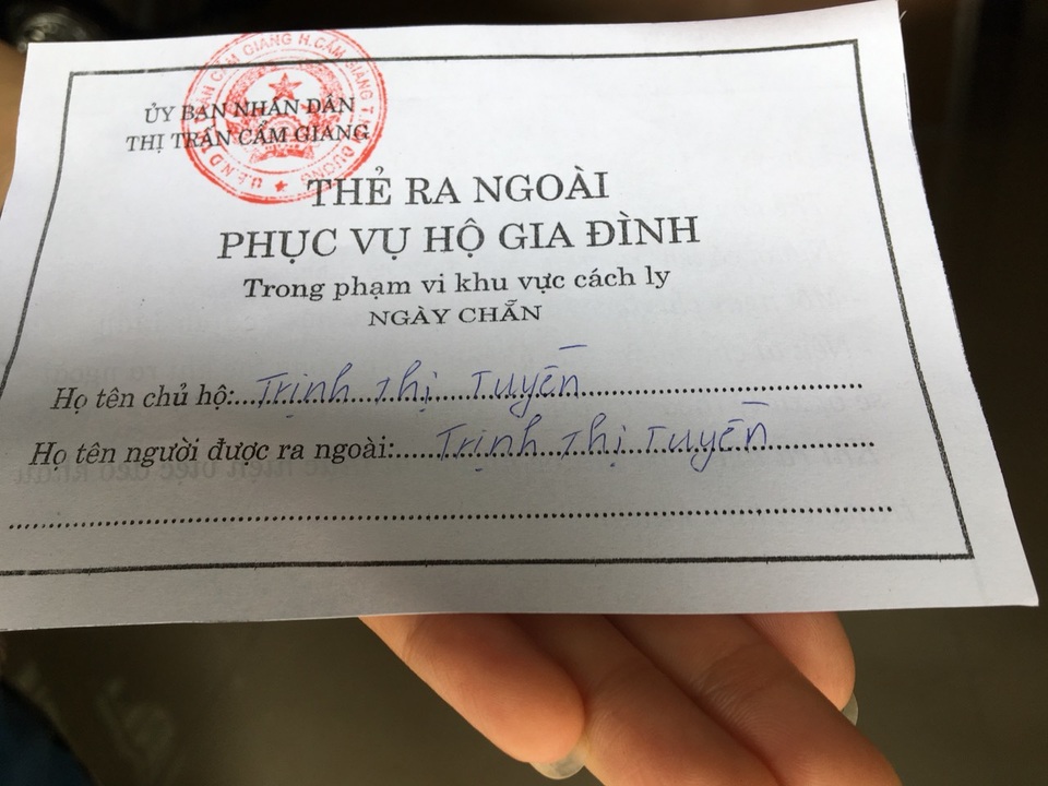 Hải Dương cấp thẻ cho người dân đi chợ - 2 Hải Dương cấp thẻ cho người dân đi chợ - 2