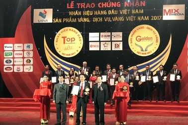 Grobest Việt Nam lọt Top 10 “Nhãn hiệu hàng đầu - Sản phẩm vàng Việt Nam năm 2017”