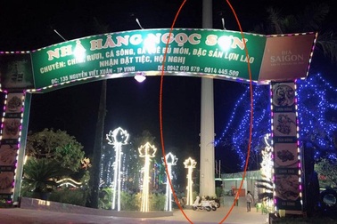 Nhà hàng nằm “lọt thỏm” dưới đường lưới điện cao thế, lấn chiếm hành lang bảo vệ đê điều!