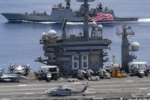 Tàu sân bay Mỹ tập trận với Ấn Độ tại eo biển Malacca