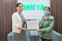 Bạn đọc Dân trí hỗ trợ gia đình bị tai nạn giao thông hơn 200 triệu đồng