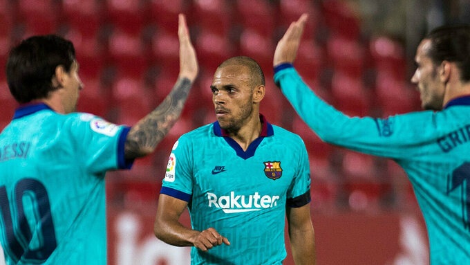 Barca đại thắng trong ngày La Liga tái xuất - Ảnh 3. Barca đại thắng trong ngày La Liga tái xuất - Ảnh 3.