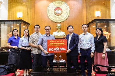 Bảo Tín Minh Châu ủng hộ 800 triệu đồng khắc phục hậu quả cơn bão số 11