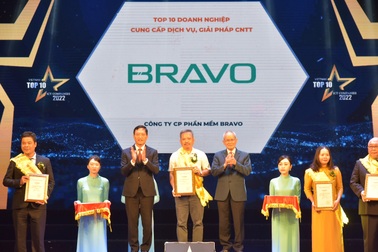 BRAVO vào Top 10 Doanh nghiệp công nghệ thông tin Việt Nam 2022