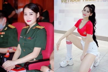 Nữ Trung úy quân đội khiến bao chàng đắm say