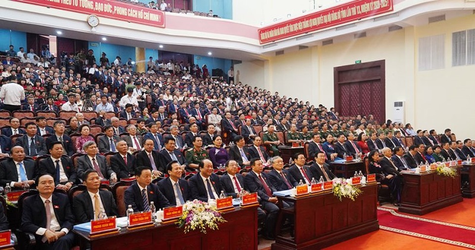 Hà Nam khai mạc Đại hội đại biểu Đảng bộ tỉnh lần thứ XX - 2 Hà Nam khai mạc Đại hội đại biểu Đảng bộ tỉnh lần thứ XX - 2