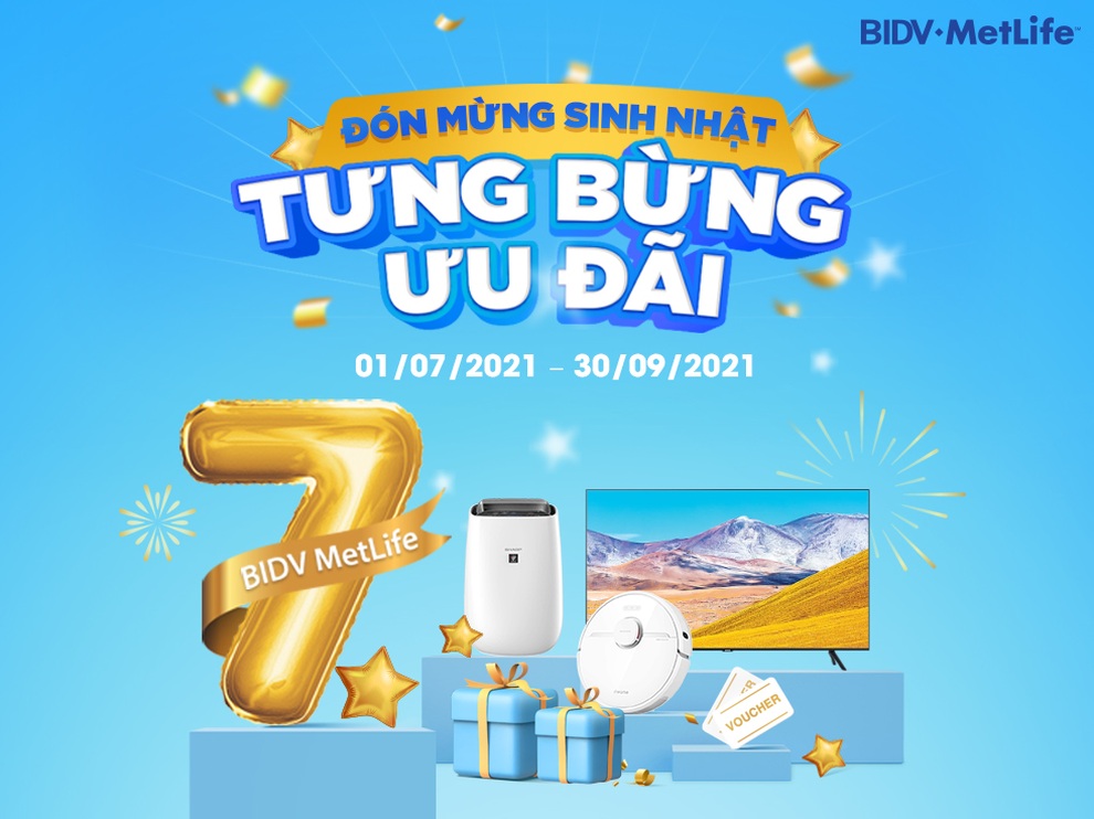 BIDV MetLife mừng sinh nhật 7 tuổi với chương trình tri ân khách hàng - 1 BIDV MetLife mừng sinh nhật 7 tuổi với chương trình tri ân khách hàng - 1