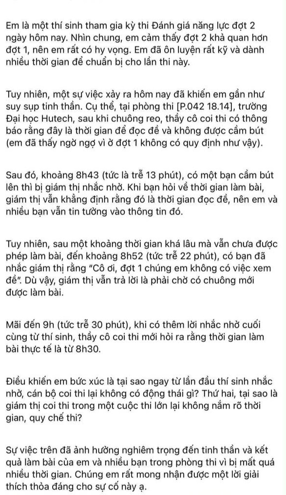 ចន្លោះប្រហោងការប្រឡងវាយតម្លៃសមត្ថភាព «រយពាន់លាន»៖ មិនអាចគ្រាន់តែនិយាយថាសុំទោសហើយ... វាចប់ហើយ - 3 Lỗ hổng kỳ thi đánh giá năng lực “trăm tỷ”: Không thể xin lỗi là... xong - 3